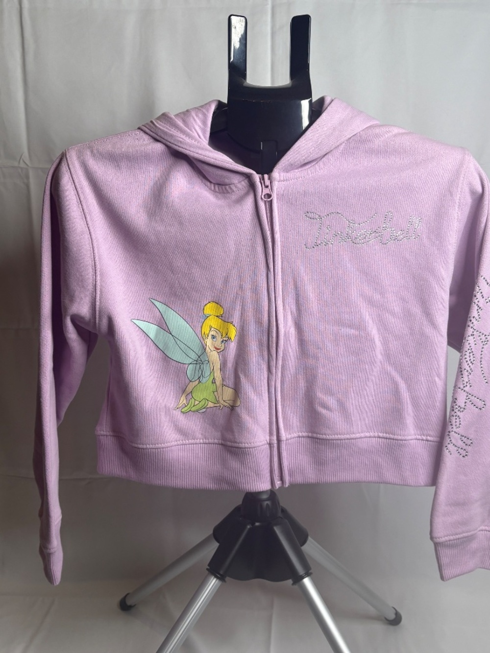 NEW Disney Peter Pan Classics Tinker Bell Girls Zip Up Hoodie Size 12 NWT - Picture 2 of 13